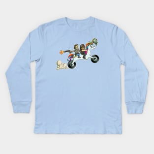 Rick and Daryl Ride Again! Kids Long Sleeve T-Shirt